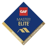 GAF Master Elite residential roofing contractor badge