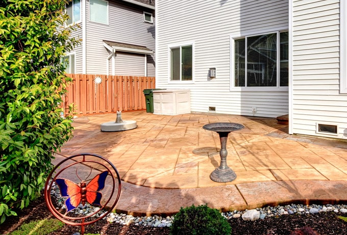 Stamped Concrete Outdoor Living Upgrades